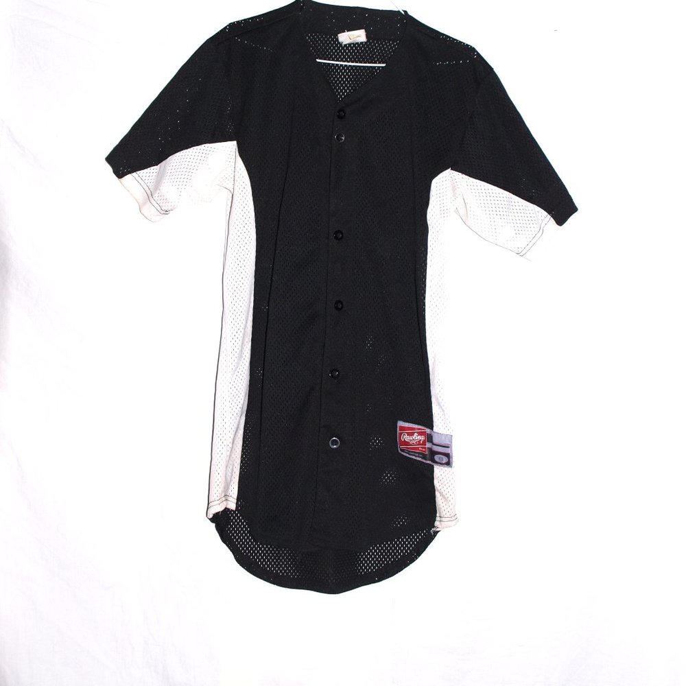 Rawlings Black & White  Mesh Jersey Size Small
